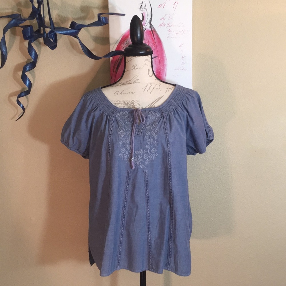 Women’s Nine West Baby Doll Jean Shirt